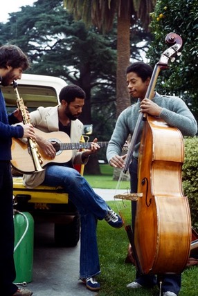 Henry, Mel and Darius in park