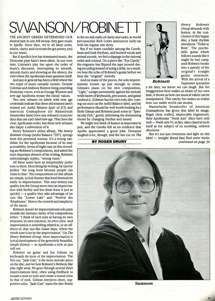 Jazziz Article page 1
