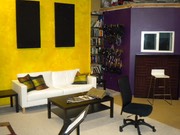 Studio Bohemia Purple Booth and sofa