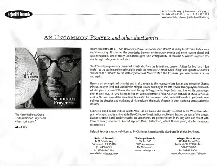 Uncommon one sheet